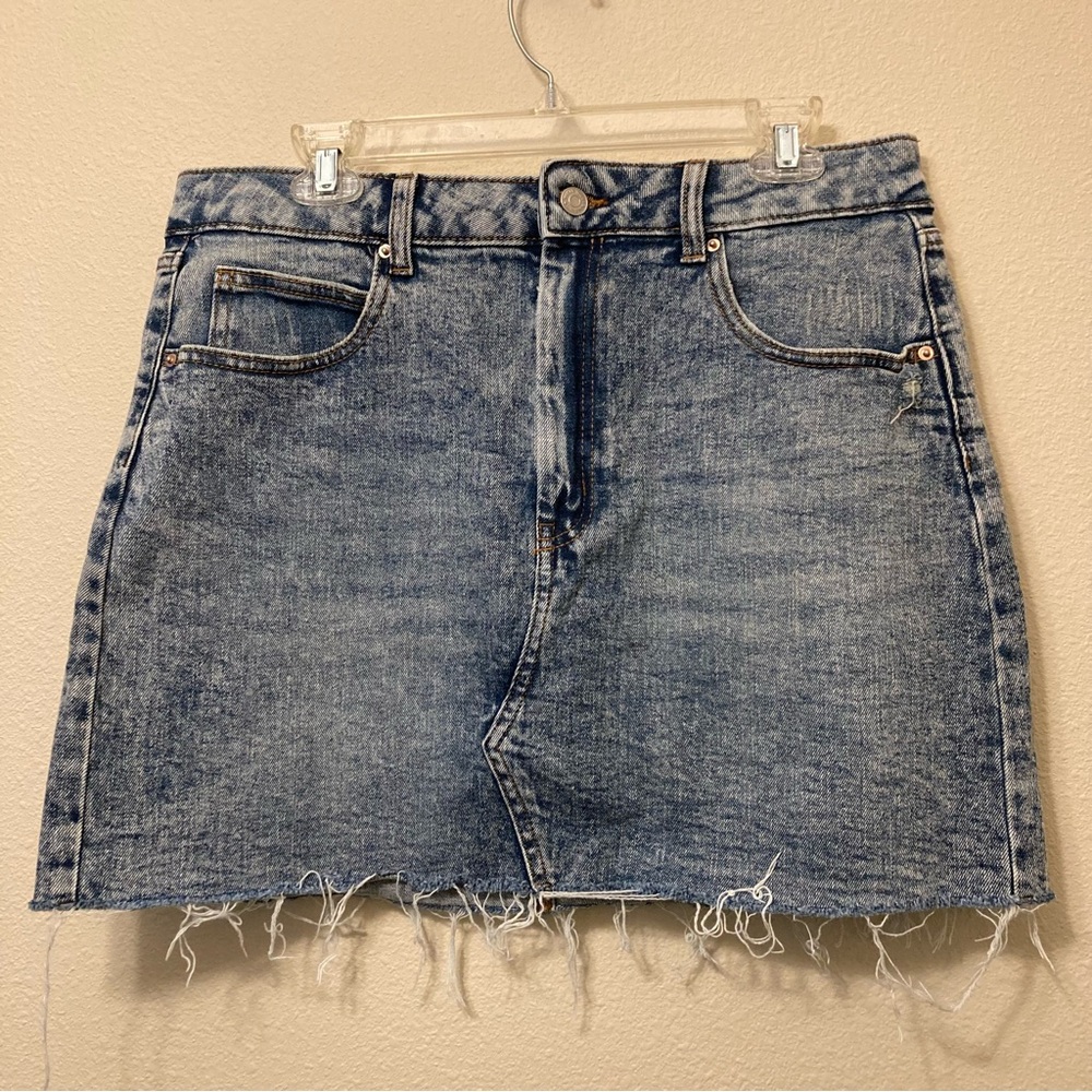 Wild Fable Distressed Denim Mini Skirt